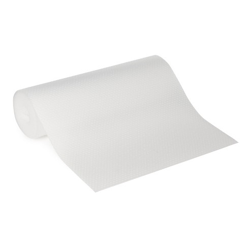 Eva Ribbed Non-Slip Shelf Liner, White, Sold by at Home