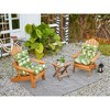 ARTPLAN Patio Chair Cushions Combined Seat and Back,Tufted Outdoor Swivel Chair Cushion with Tie,44"x20"x4"，1 Count,Floral - 2 of 4