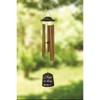 Manual Woodworkers and Weavers Inspirational Angels Wind Chime, 30 Inches Tall, Bronze Ring Design with Hanging Angel Charms and Uplifting Sound - 3 of 3