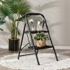 Costway 2 Step Ladder Folding Step Stool 330lbs Capacity with Anti-Slip Pedal & Handle - 2 of 4
