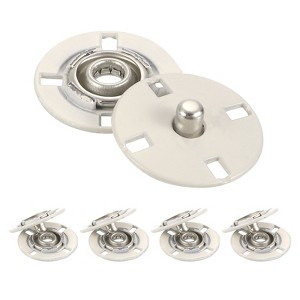Unique Bargains Alloy Invisible Durable High Hardness Buckle Fasteners Press Studs Buttons 5 Pcs - 1 of 4