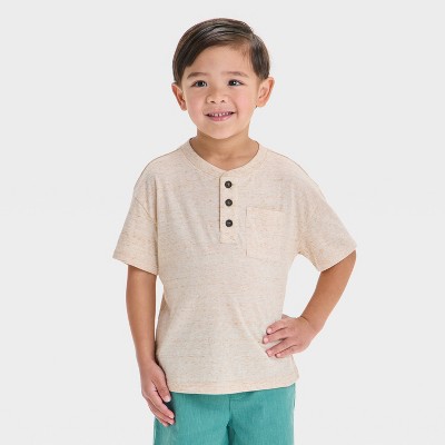 Toddler Boys' Short Sleeve Henley T-Shirt - Cat & Jack™
