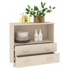 vidaXL Sideboard HAMAR Honey Brown 33.5 in.x13.8 in.x31.5 in. Solid Wood Pine - 4 of 4
