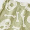 Baby 2pc Halloween Skull & Bones T-Shirt & Bloomer Set - Cat & Jack™ Green - 4 of 4