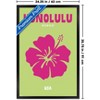 Trends International Reinders: Destinations - Destination Honolulu Framed Wall Poster Prints - 3 of 4