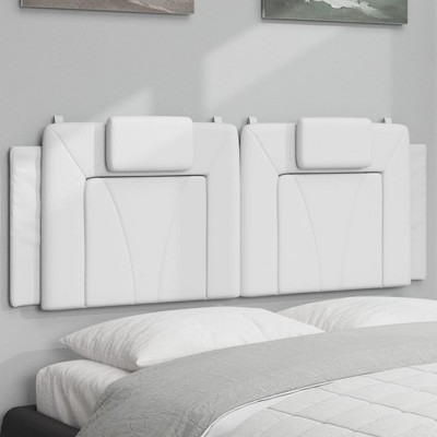 vidaXL Headboard Cushion White 53.9" Faux Leather