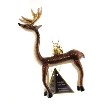 Morawski 5.5" Wee Little Reindeer Ornament Free Blown Christmas  -  Tree Ornaments