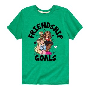 Boys' - Barbie - Friendship Goals Short Sleeve Graphic T-Shirt - 1 of 4