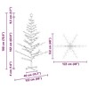 vidaXL Wooden Christmas Tree with Stand Brown 70.9" Solid pine wood - 4 of 4