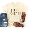 The Juniper Shop Better Together Equality Toddler Short Sleeve Tee - 2T - Cream - 2 of 3