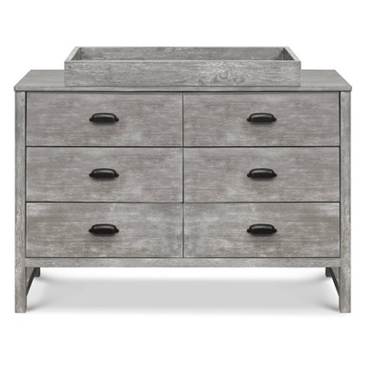 Cottage Grey Farmhouse 6-Drawer Double Dresser for Nursery