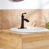 BWE Waterfall Single Hole Single-Handle Low-Arc Bathroom Faucet With Pop-up Drain Assembly - 3 of 4
