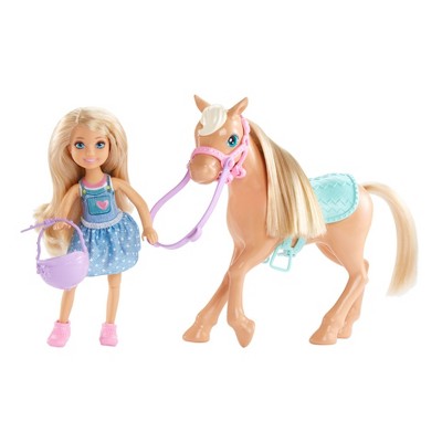 barbie doll and horse playset