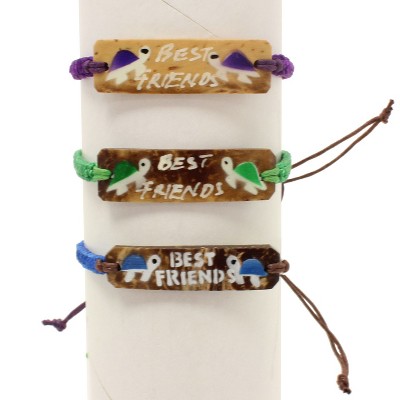 Beachcombers 6" Best Friends Coconut Turtle Bracelet DSP/24