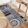 Geometric Abstract Washable Area Rug Living Room Rugs Non-Slip Soft Ultra-Thin Modern Throw Carpet Contemporary Stain Resistant Floor Carpet - 4 of 4