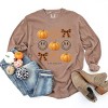 Simply Sage Market S.W.Smiley Pumpkin Coquette Chart Garment Dyed Long Sleeve - 3 of 4