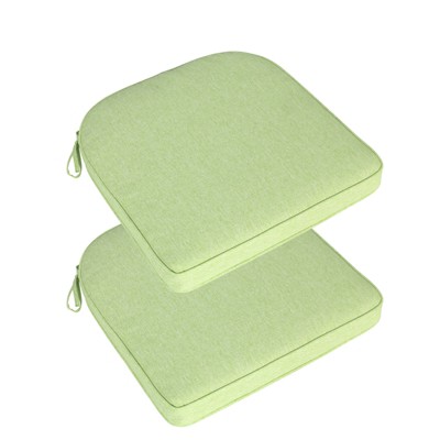 Aoodor Outdoor Dining Chair Cushions Set of 2, Waterproof Patio Furniture Seat Cushions, Outdoor Chair Pads with Ties