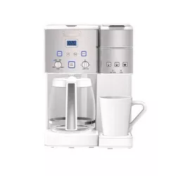 Cuisinart Coffee Center 12-Cup Coffeemaker and Single-Serve Brewer - White - SS-15WP1
