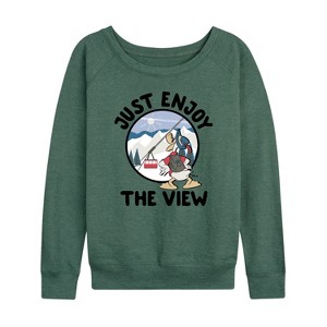 Women's - Disney - Just Enjoy The View Lightweight French Terry Slouchy - 1 of 4