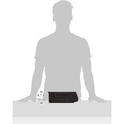 Black Polypropylene Stackable Storage Bin with Grips
