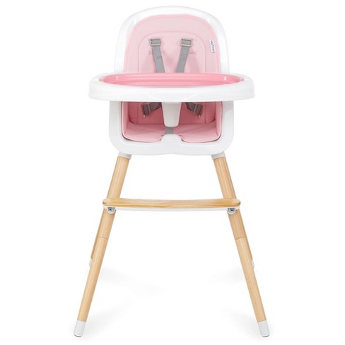 Dream On Me Lulu 2-in-1 Convertible Highchair In Blush Pink : Target