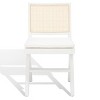 Colette Rattan Dining Chair (Set of 2) - SFV4132 - White/Natural - Safavieh Couture - 2 of 4