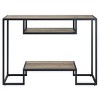 Syemin Console Tables 43" Modern Gold Console Table Narrow Entryway Table Slim Sofa Table Hallway Entryway Console Table, Beige, 48.5"*14.5"*30.5" - 4 of 4