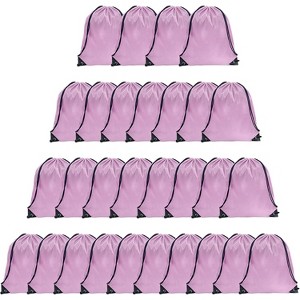 Waterproof Drawstring Backpack Bulk, Nylon Cinch Bags in 10 Colors for School, Gym, Sports - 1 of 4
