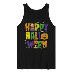 Men's - Garfield - Happy Halloween Icons Graphic Tank Top - 1 of 3