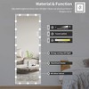 QingMoon Full Length Mirror, Floor-Standing Dressing Mirror with Wood Grain Aluminum Frame for Bedroom, Wall Mount or Standing - 3 of 4
