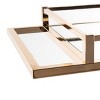 Capri 2 Tier Rectangle Bar Cart - BCT8003A - Gold/Mirror - Safavieh - 3 of 4