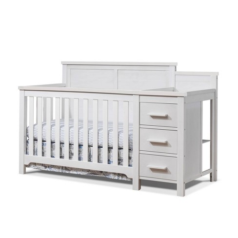 Sorelle Farmhouse Crib Changer Weathered White