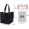 Paaaawaters Large Work Tote Bag for Women Designer Purses and Handbags Big Bucket bags Ladies Travel Crossbody Purse - 2 of 4