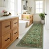 Washable Rugs for Living Room Non Slip Botanical Floral Bedroom Carpet Non-Shedding Low Pile Floor Cover Ultra-Soft Indoor Carpet for Kitchen - 2 of 4