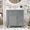 VYNXARIA 30'' Bathroom Vanity with Top Sink - Stylish Storage Cabinet with 2 Drawers - 2 of 4