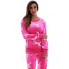 #FollowMe Womens Ultra-Soft Velour Jogger Pajama Set  Relaxing & Stylish Sleepwear - 4 of 4