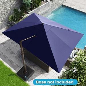 Crestlive Products 10'x12.5' Patio Cantilever Umbrella High-strength Aluminum Pole with 360°Rotation 5 Heights Adjustable Umbrella - 1 of 4