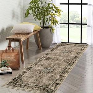 Coolmee Area Rugs for Living Room Washable Vintage Distressed Rug Soft Non Slip Area Rug for Bedroom Dining Room Home Office - 1 of 4
