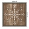 Amanti Art Barnwood Wonderland I Snowflake by June Erica Vess Canvas Wall Art Print Framed 16 x 16-in. - 4 of 4