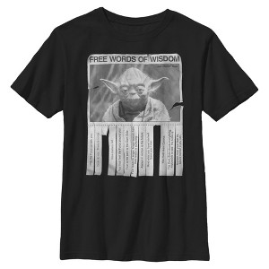 Boy's Star Wars Yoda Words of Wisdom T-Shirt - 1 of 4