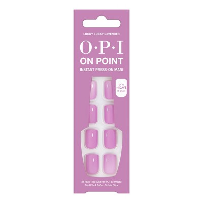 Opi Press-on Fake Nails - Lucky Lavender - 26ct : Target