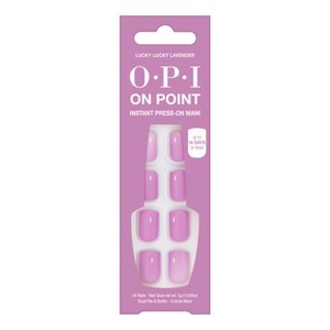 OPI Press-On Fake Nails - Lucky Lavender - 26ct - 1 of 4