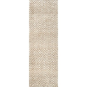 Nuloom Vania Chevron Jute Area Rug - 1 of 4