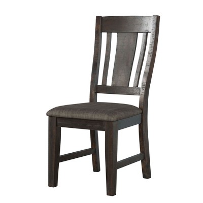 Rustic Gray Oak 7-Piece Dining Set with Lattice Back Chairs
