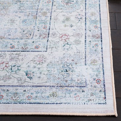 Easy-Care Tucson Beige & Green Synthetic 4' x 6' Area Rug