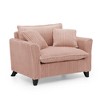 Sapphtopaz Single Lazy Sofa with Backrest Corduroy Upholstered Couches for Living Room with Armrests Comfy Couch Sofa Bed for Apartment,Bedroom - 2 of 4