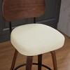 NicBex 26" Swivel Bar Stools Set of 2 with Walnut Backrest,PU Leather Counter Bar Height Stools,Stool Chair with Bentwood Legs for Home,Bar - 4 of 4