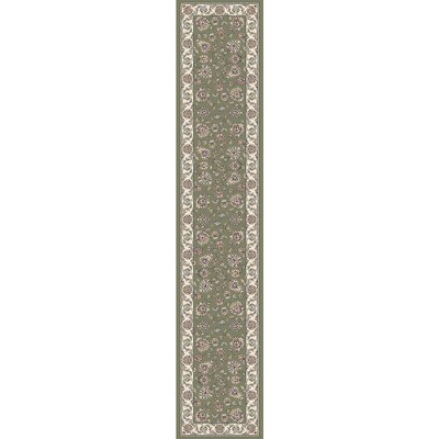 Ancient Garden 57365 Green/Ivory 2.2X7.7 Runner