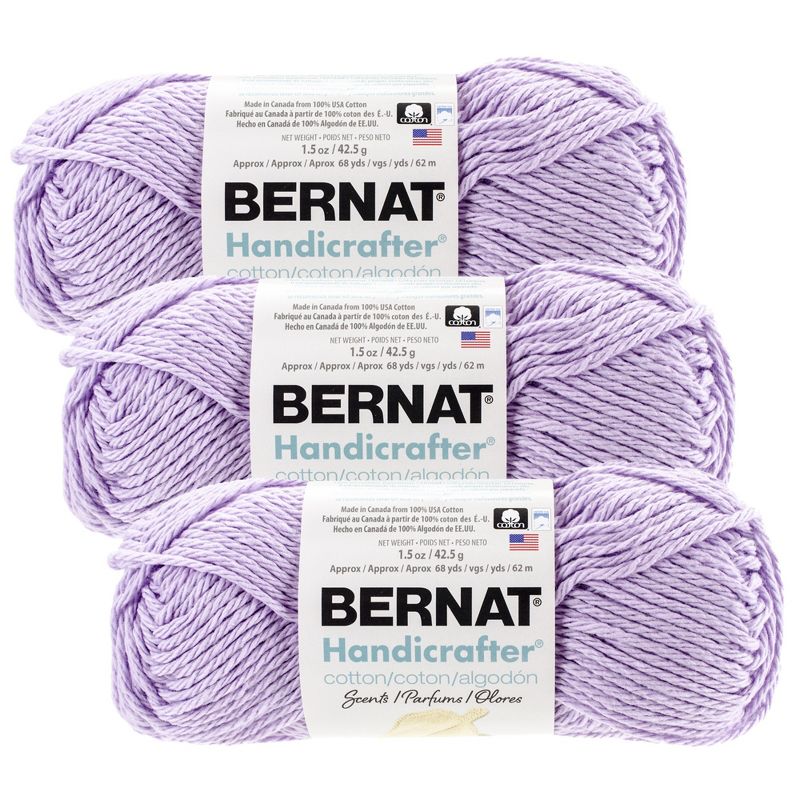 (Pack of 3) Bernat Handicrafter Cotton Yarn - Scents-Lavender, 1 of 3