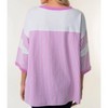 Women's Crew Neck With Stripes Top - White Birch - 2 of 2